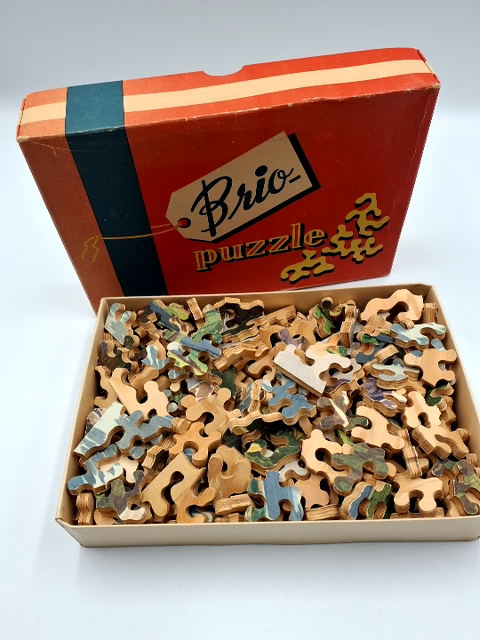 Vintage Brio Puzzel spil